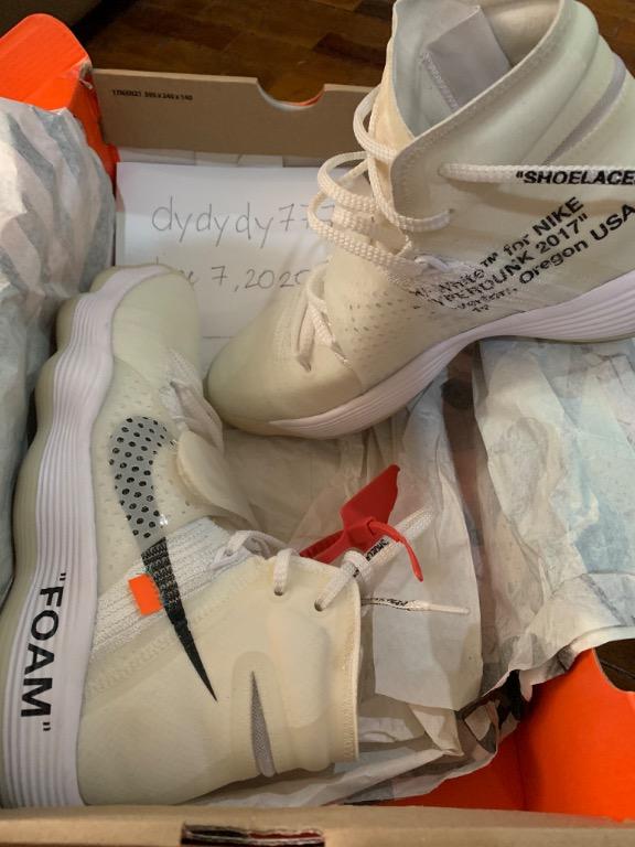 NIKE OFF WHITE HYPERDUNK Men s Fashion Footwear Sneakers on