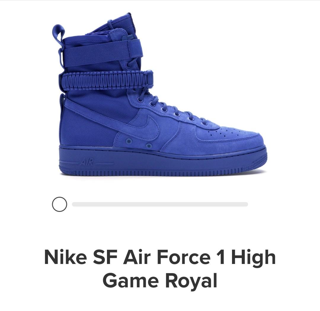 nike sf air force 1 high game royal