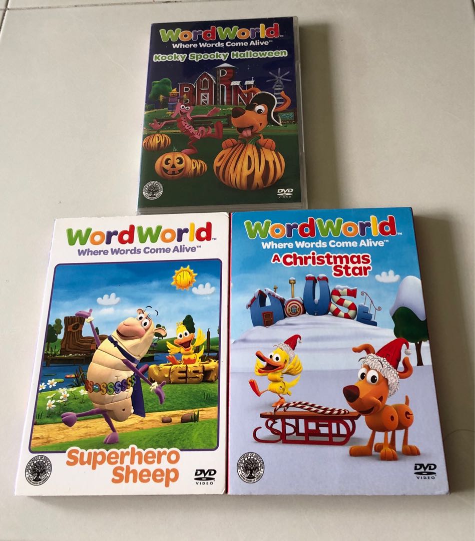 Original DVD WordWorld x3, Hobbies & Toys, Music & Media, CDs