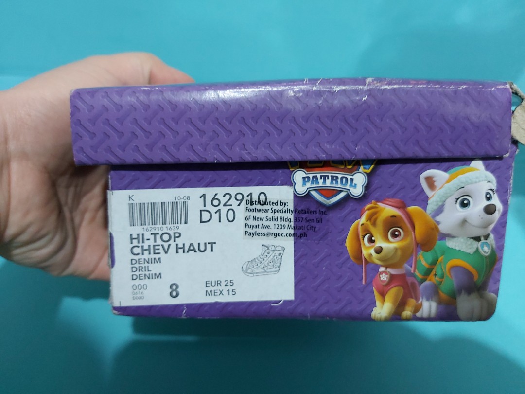 payless paw patrol shoes