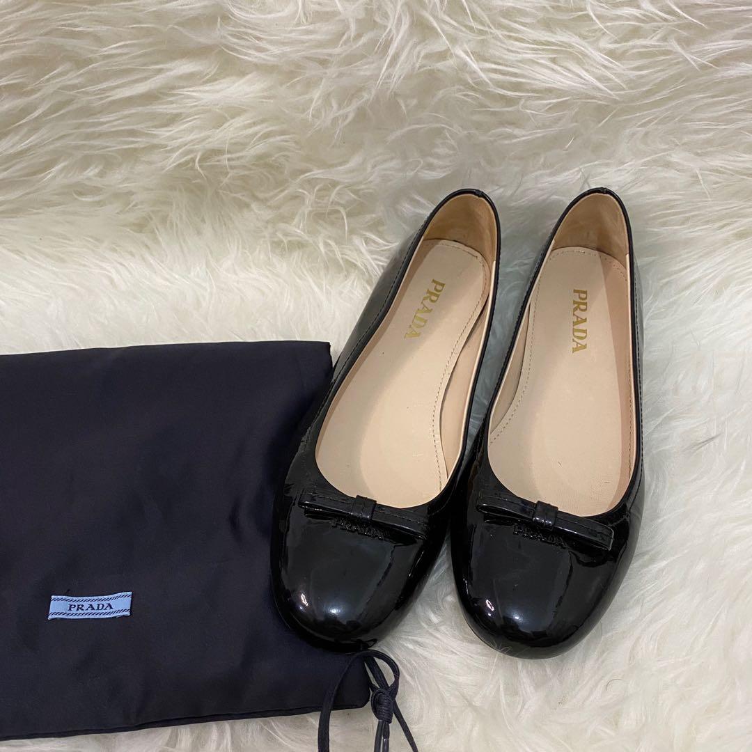 Prada flat shoes clearance