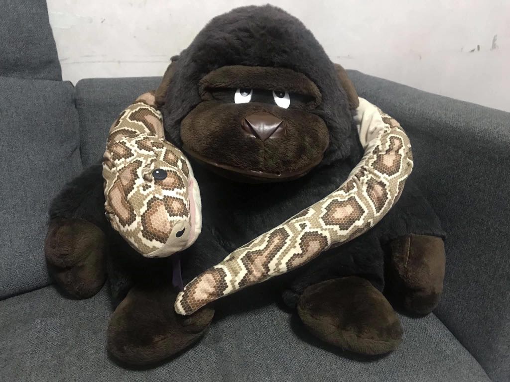 big stuffed gorilla