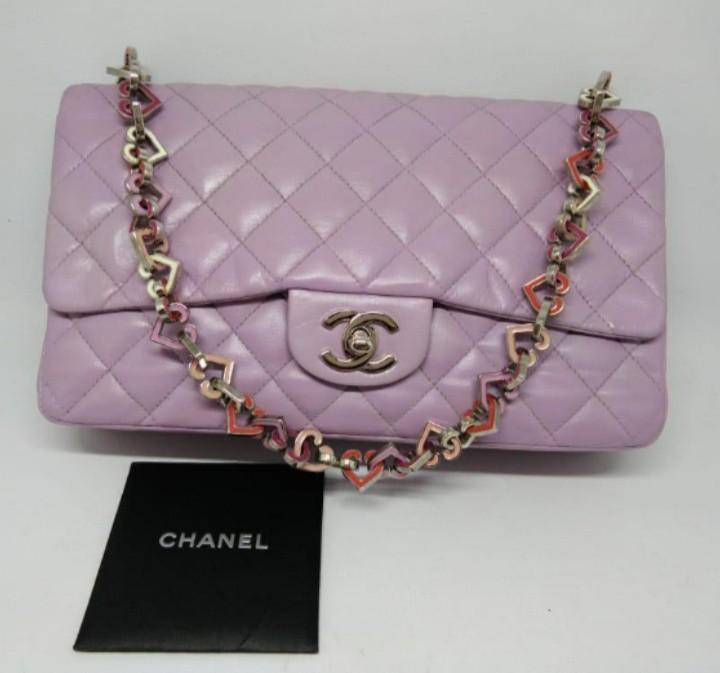 chanel heart shaped bag