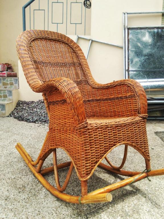 Rattan rocking chair for sale clearance