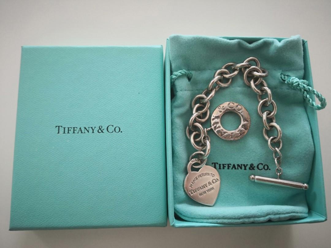 Tiffany Co Heart Tag Toggle Bracelet Luxury Accessories On Carousell