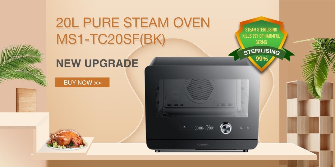 CNY🎉 BNIB Toshiba 20L Steam Oven - Convention/Steam/Fry/BBQ/Grill, TV &  Home Appliances, Kitchen Appliances, Ovens & Toasters on Carousell
