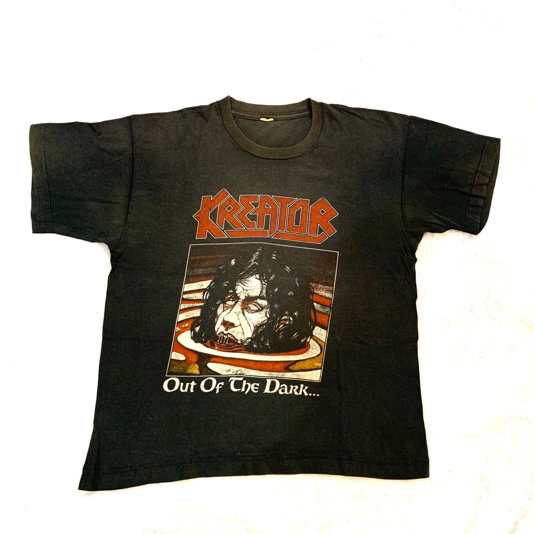 Vintage Kreator Out Of The Dark Tshirt, Men's Fashion, Tops & Sets
