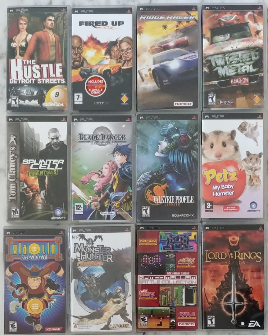Vintage PSP Games, Video Gaming, Video Game Consoles, PlayStation on
