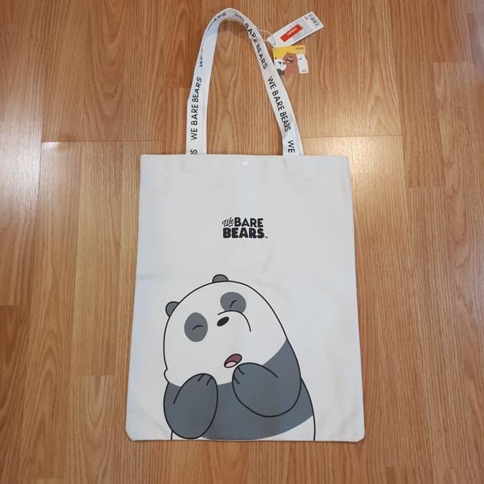 we bare bears tote bag