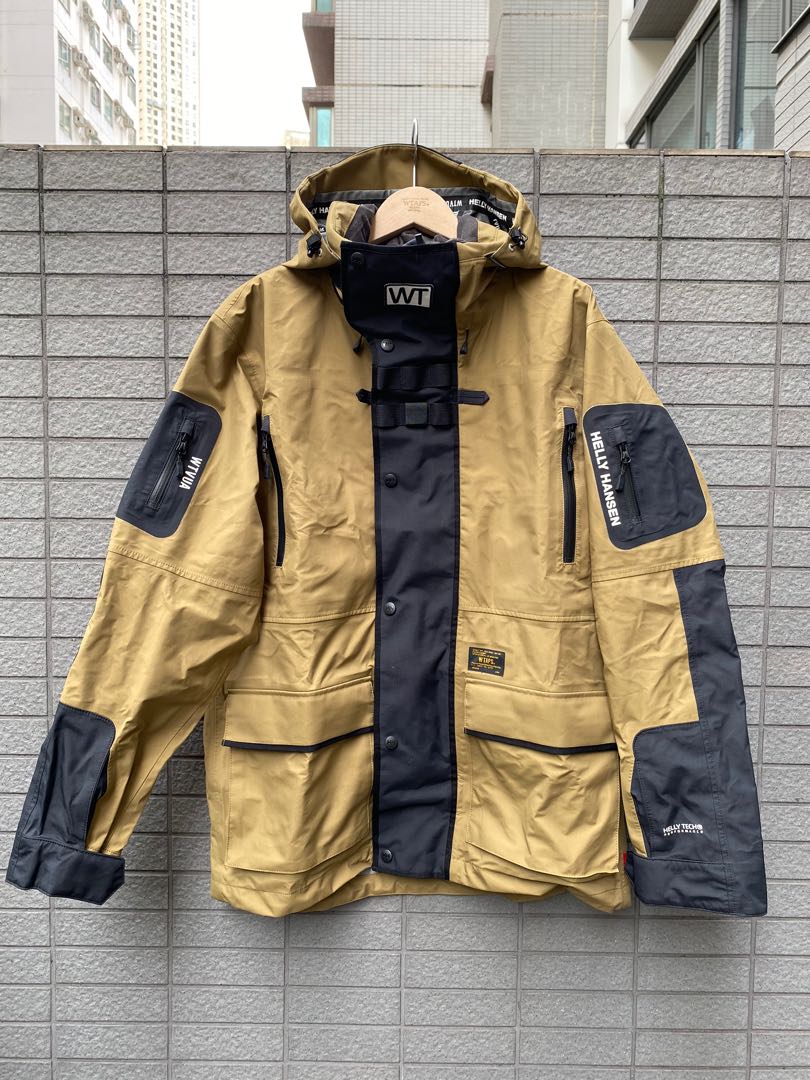 WTAPS x Helly Hansen Sherpa Jacket Khaki Size L (rare), 男裝, 外套