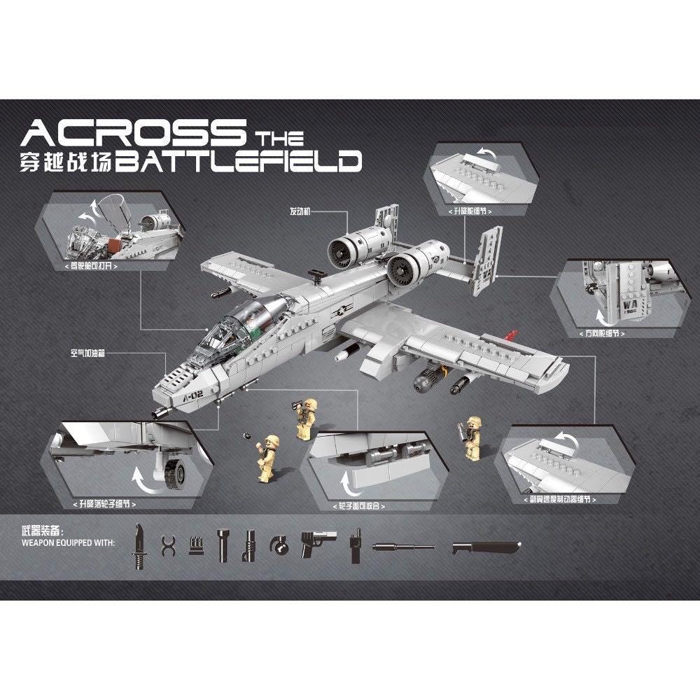 XINGBAO 06022 BATTLEFIELD THE A10 FIGHTER Hobbies Toys Toys