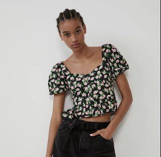Zara Floral Top Women S Fashion Clothes Tops On Carousell