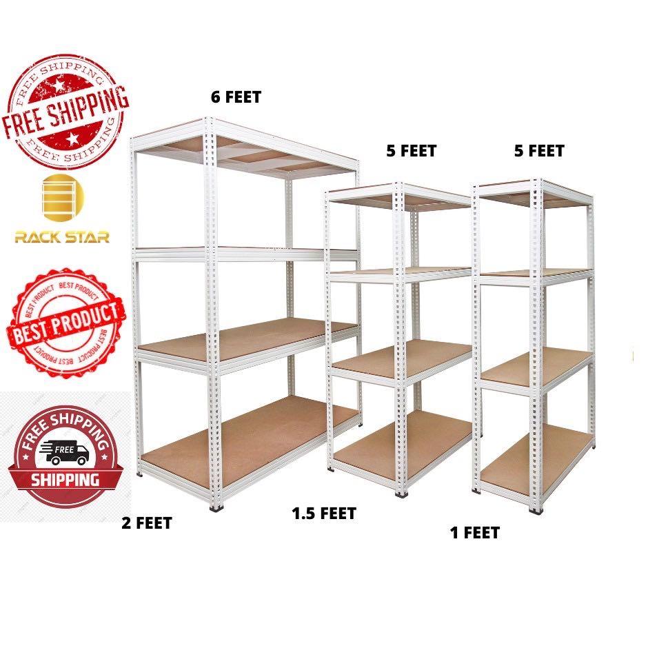 100kg Capacity Storage Rack Rak Besi Diy Home Furniture Home Decor On Carousell