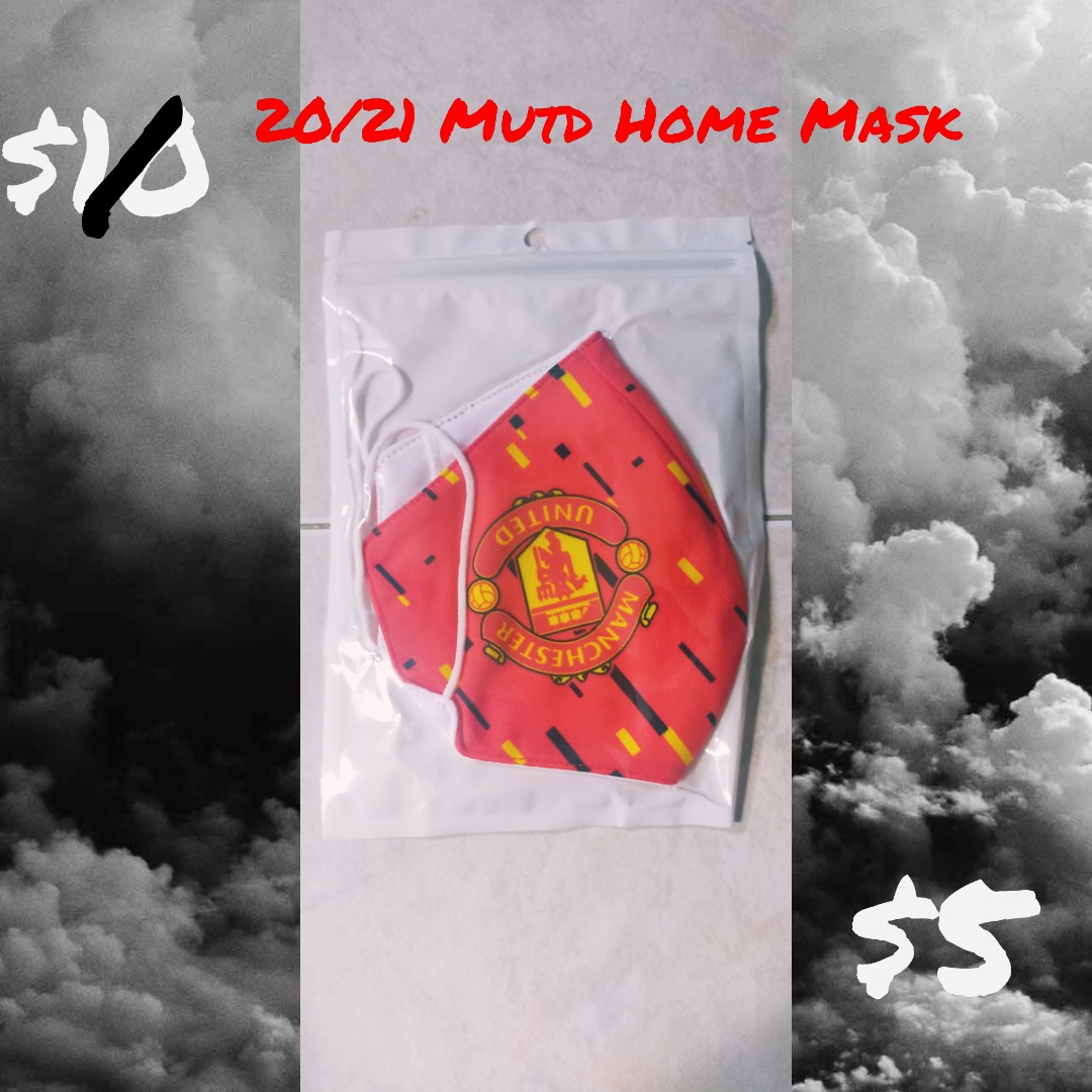 20 21 Manchester United Home Mask Sports Sports Apparel On Carousell