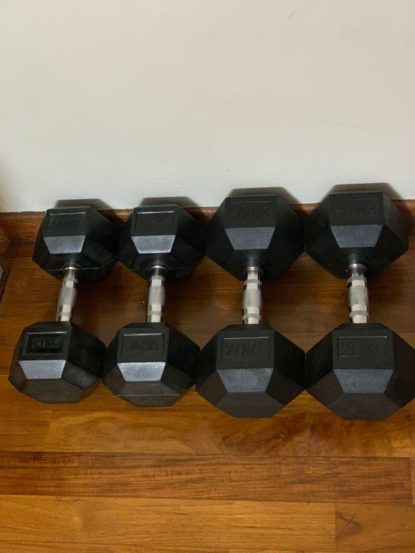 Used hex sale dumbbells for sale