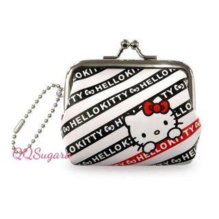 (現貨) Hello Kitty 皮質口金零錢包