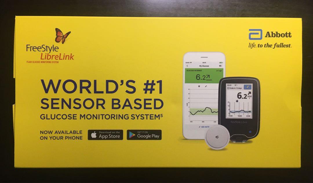 Abbott FreeStyle LibreLink Glucose Monitoring Sensor, Beauty & Personal