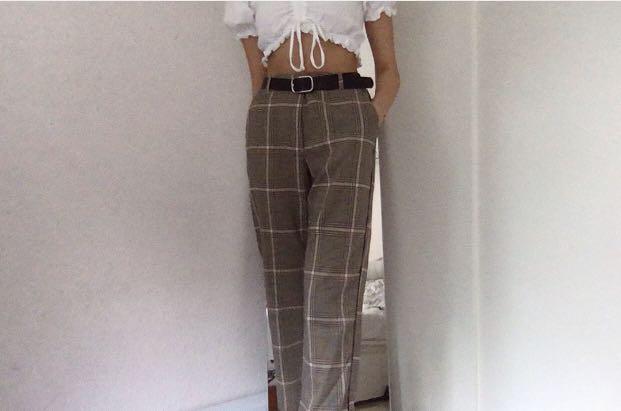abercrombie and fitch plaid pants