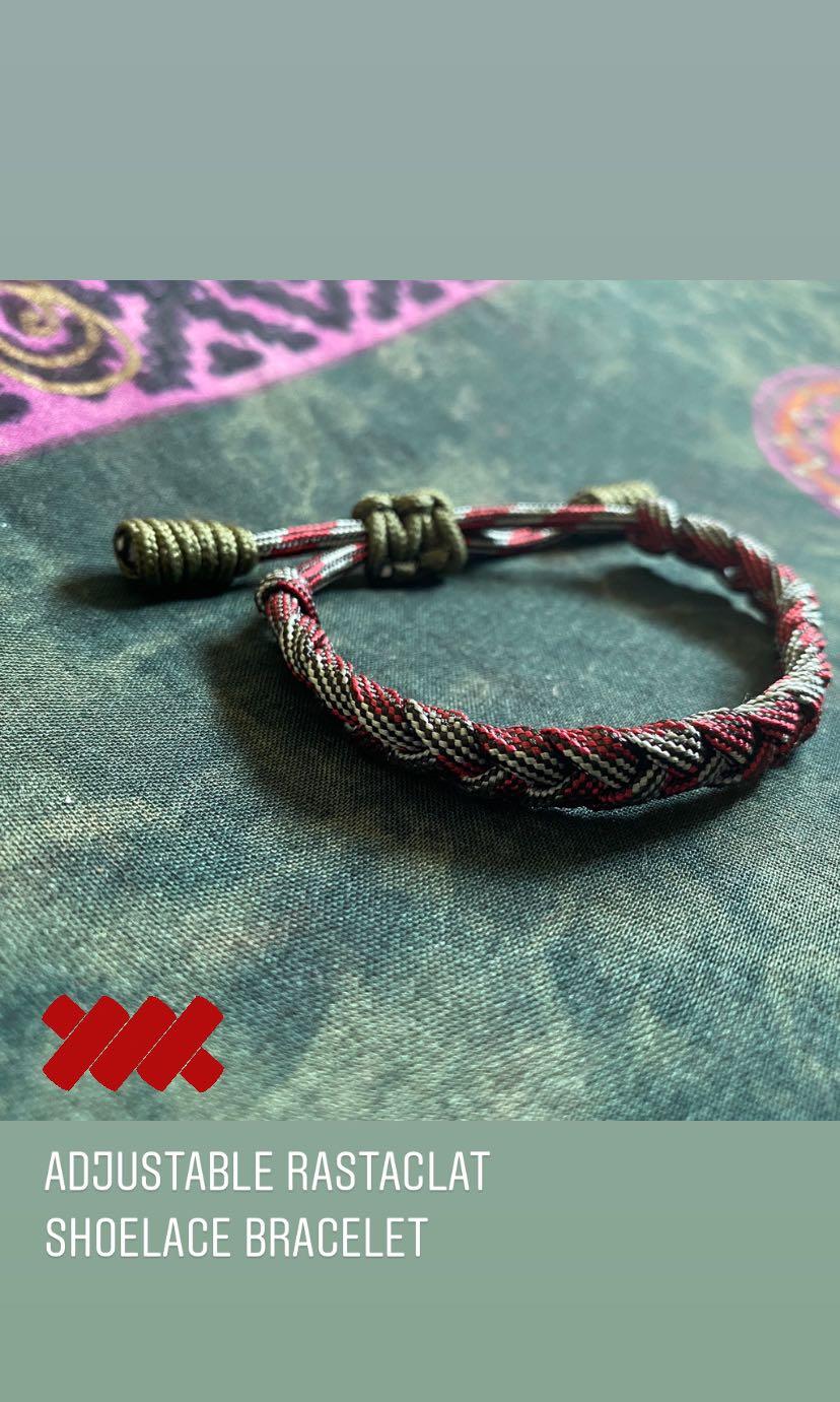 Adjustable Rastaclat Style Paracord Bracelet