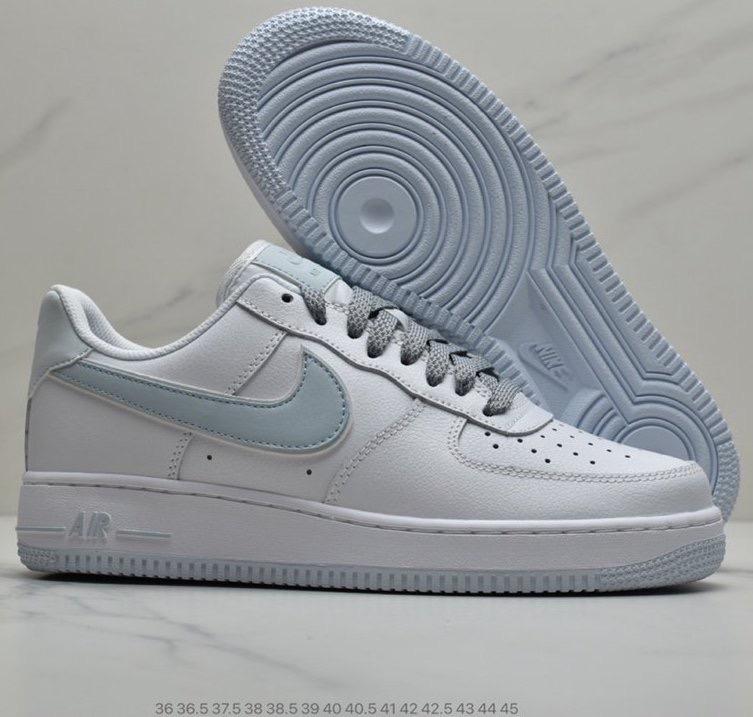 white and baby blue af1