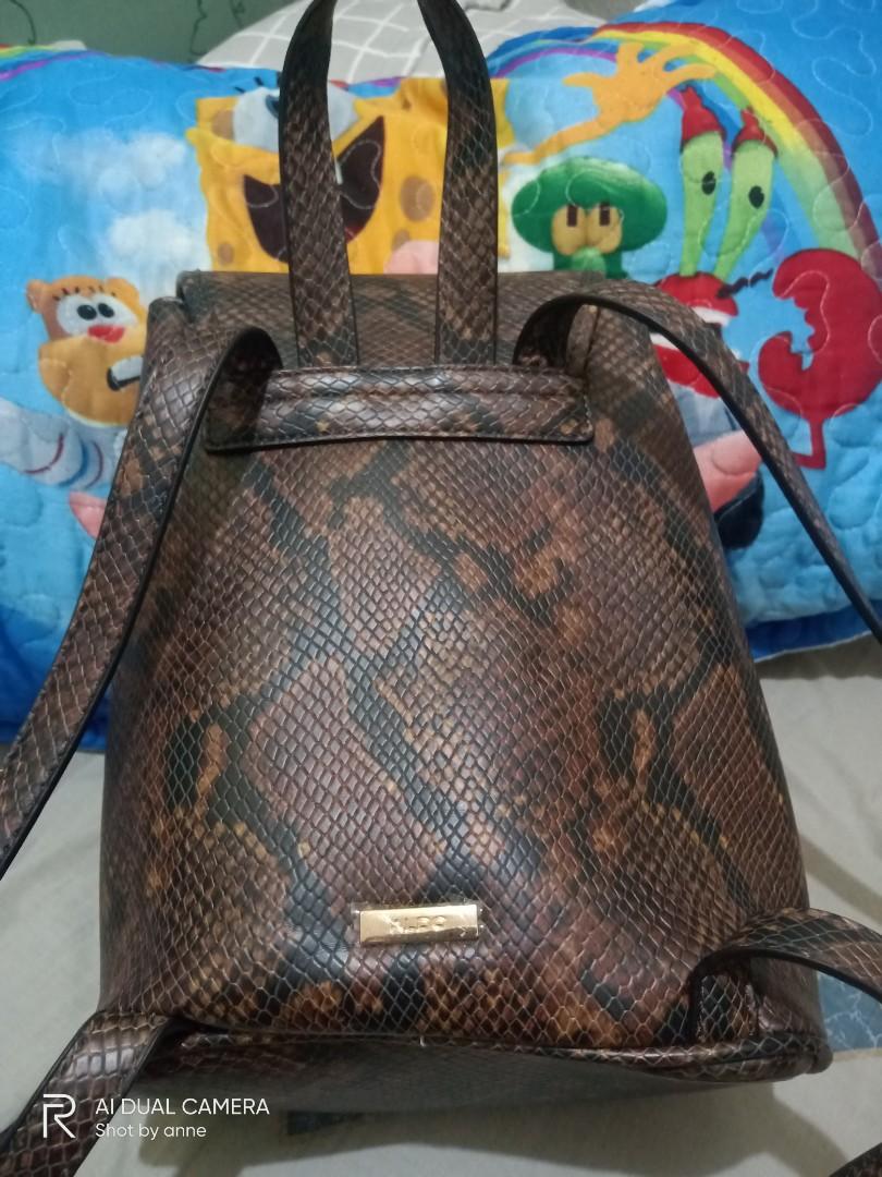 aldo snakeskin backpack