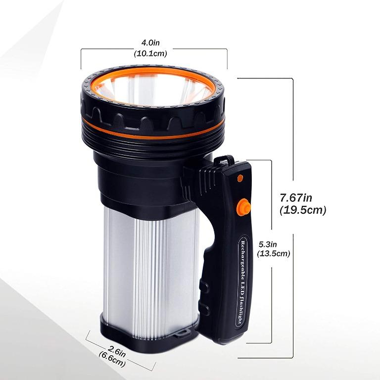 ALFLASH Rechargeable Torch Lantern High Power 8000 Lumens 6000mAh LED Super 