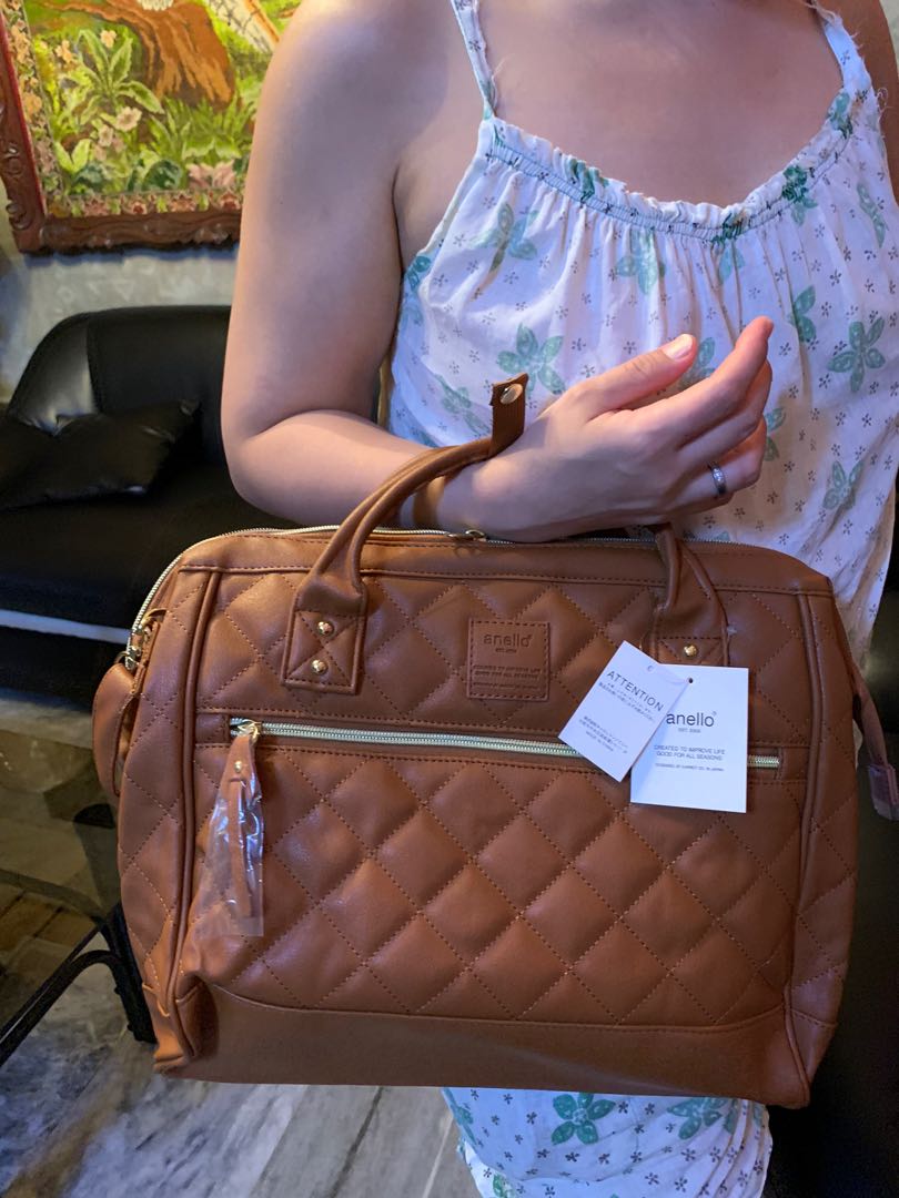 anello quilted sling bag