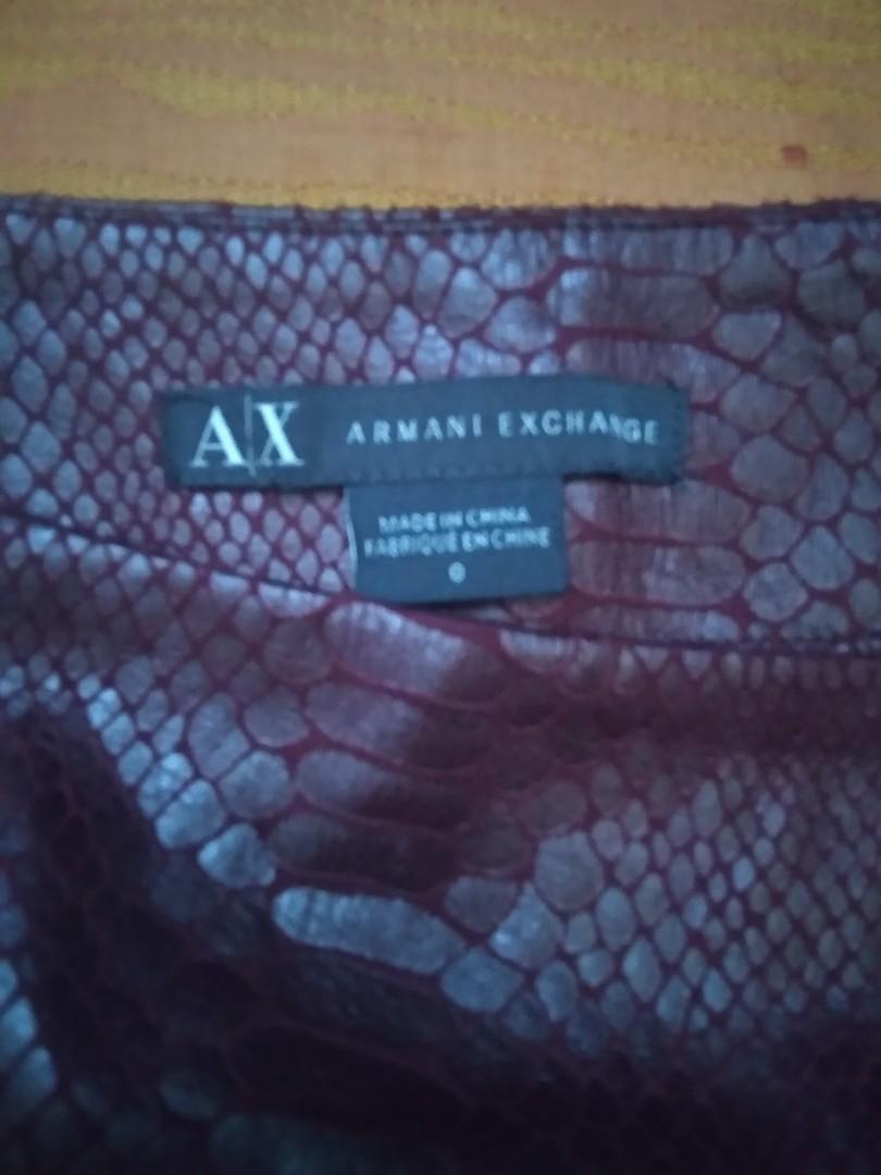 armani leather skirts