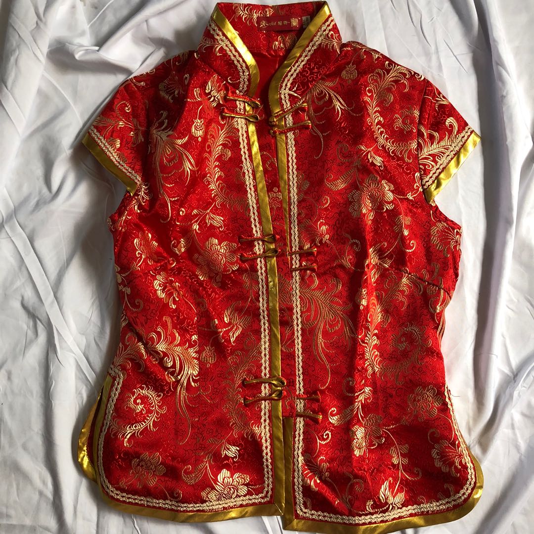 Cheongsam Buckle Ribbed T-shirt