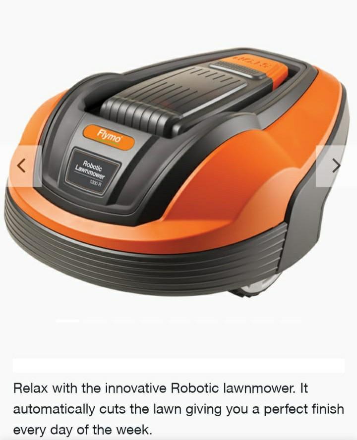 Flymo robotic lawnmower 1200 r best sale