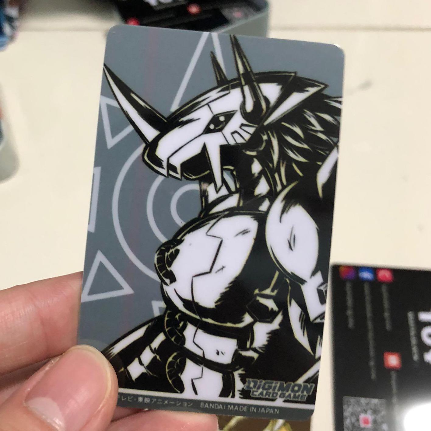 Blackwargreymon Digimon Card Game Ezlink Size Sticker Ready Stock