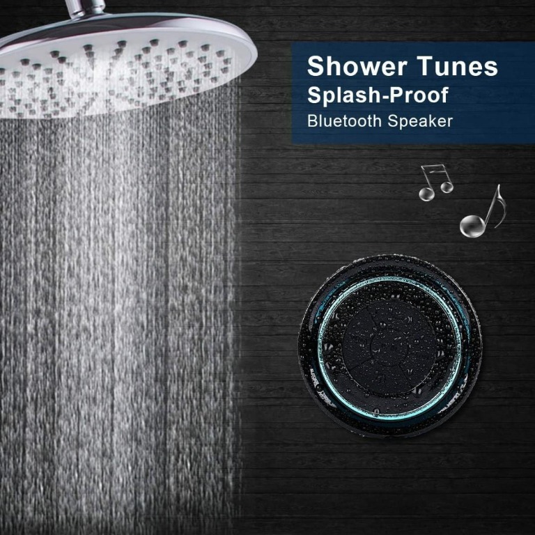 Bluetooth Shower Speakers, HAISSKY Portable Wireless Waterproof Speaker