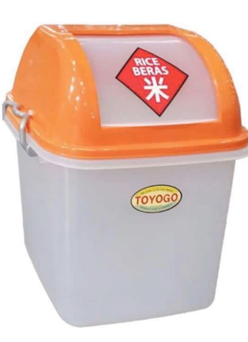 BN Brand New Toyogo Red Zip Top Rice Bin Case Container 25kg 9900 ...