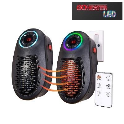 Bnib Portable Mini Electric Fan Heater Small Plug In Heater For Home Office Space Or