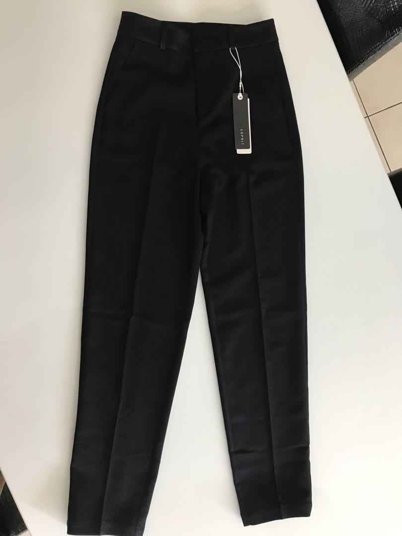 Bnwt Esprit Women Black Glittery Long Pants Women S Fashion