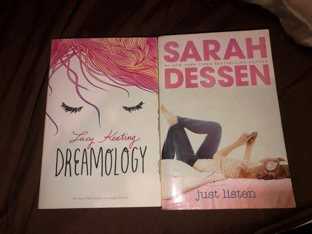 Book bundle (Category: Storybooks) located in Muntinlupa City. Submitted by pgba_ (Listing ID 1012410368, Image 2). Description: - Just Listen by Sarah Dessen - Dreamology by Lucy Keating - Both in good condition - Shipping every Thursday only - Payment through GCASH/PNB .