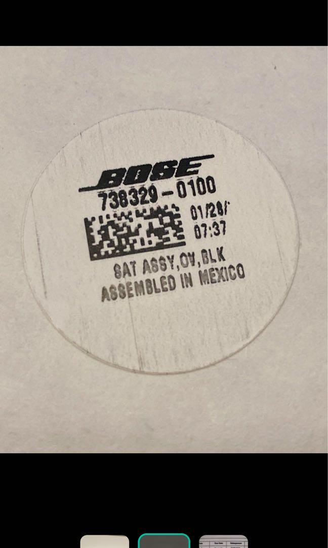 BOSE OmniJewel Satellite Speakers Lifestyle 650 Speaker Black Bose