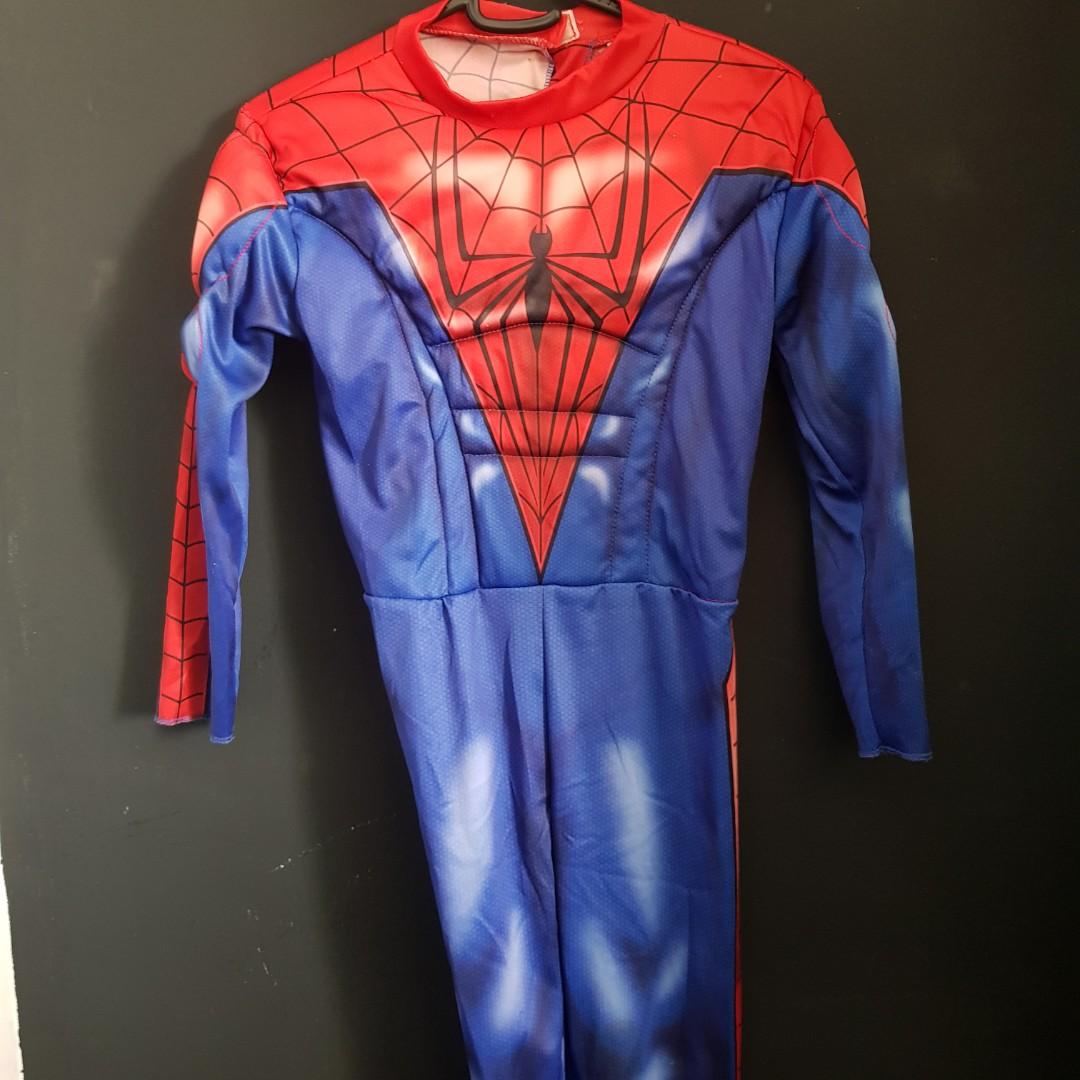 Boys Spiderman Costume Suit Babies Kids Boys Apparel 4 To 7 Years On Carousell