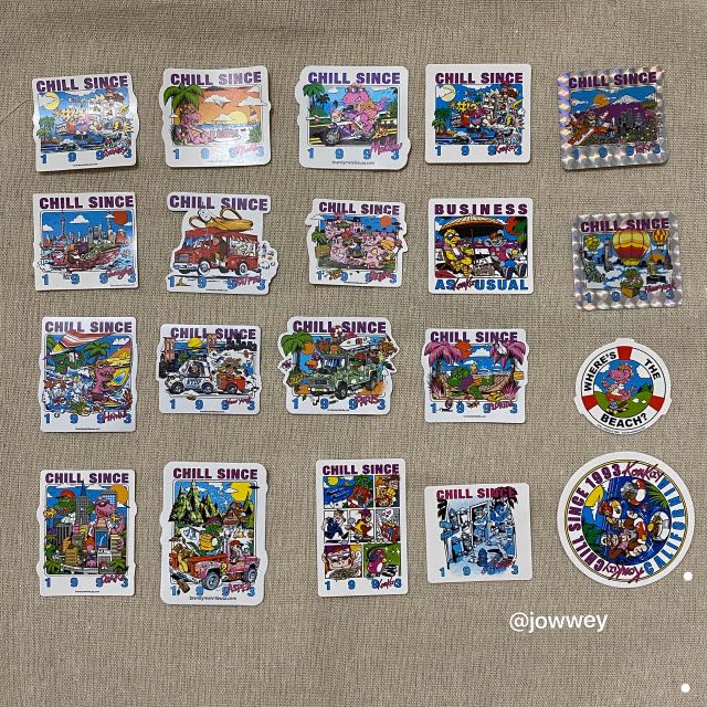 Brandy Melville Stickers Design Craft Handmade Craft On Carousell Brandy melville konkay chill since stick. carousell