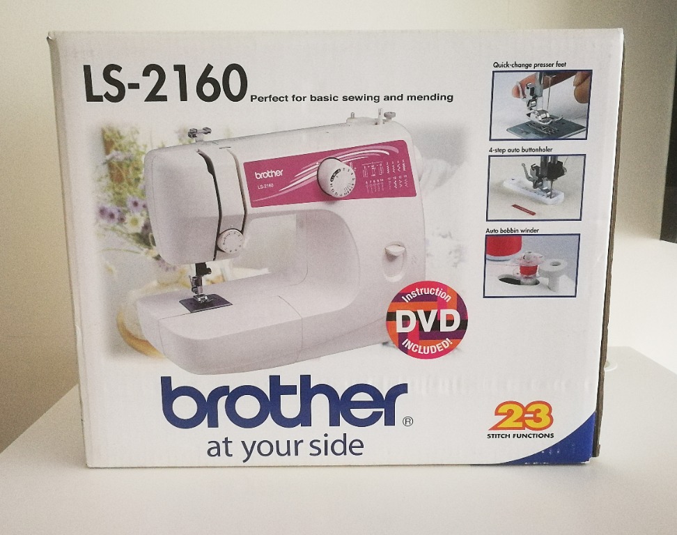 Brother LS2160 sewing machine (box, manual and DVD), Hobbies & Toys