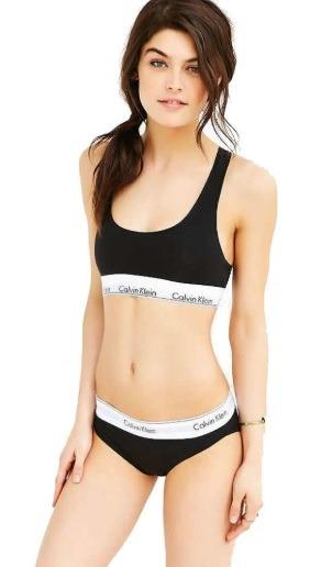 Calvin Klein Women’s Cotton Bralette & Briefs Underwear Set in Black (In  Stock!)