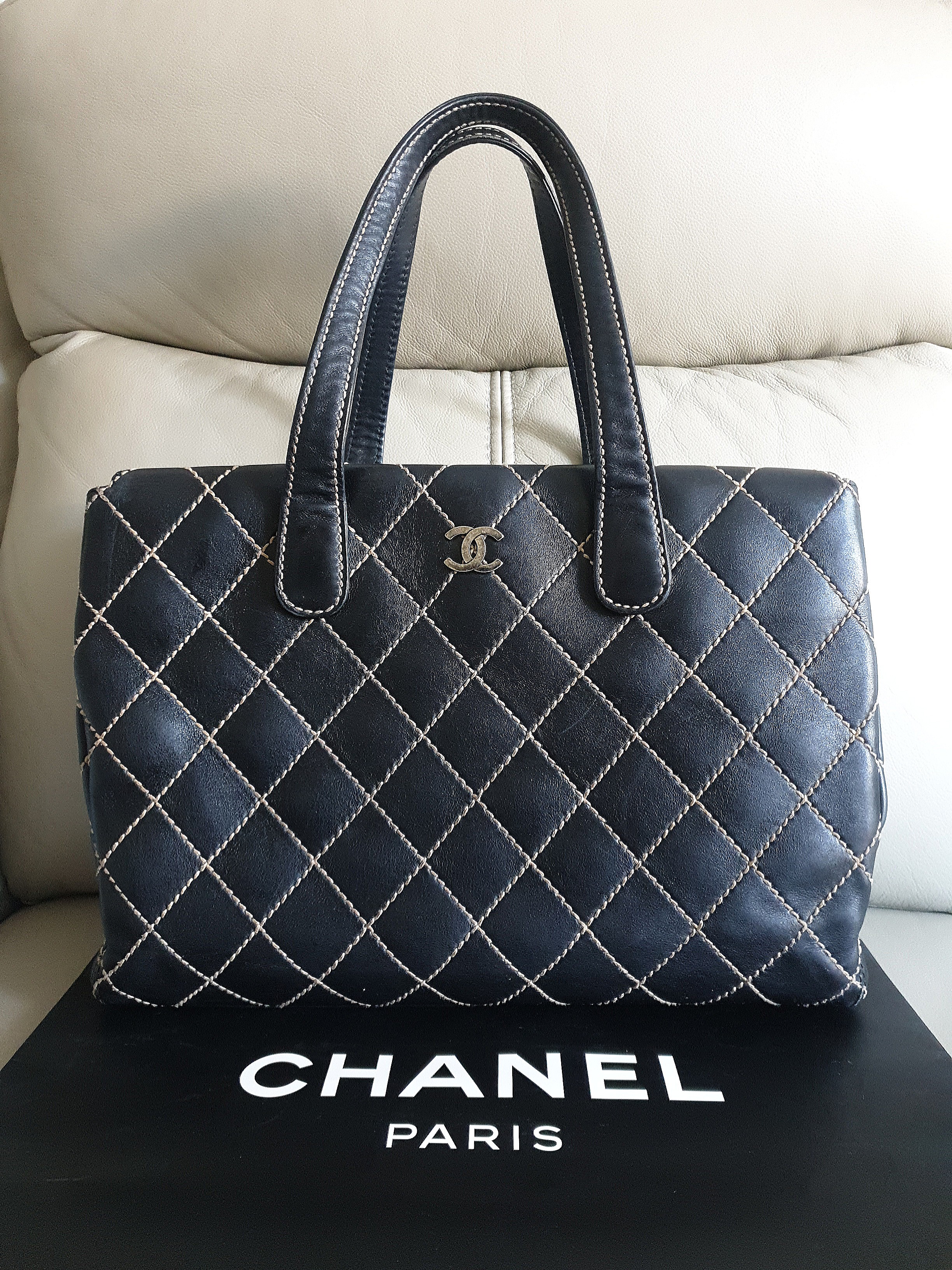 Chanel wild stitch Tote/shoulder Bag ( authentic), Luxury, Bags