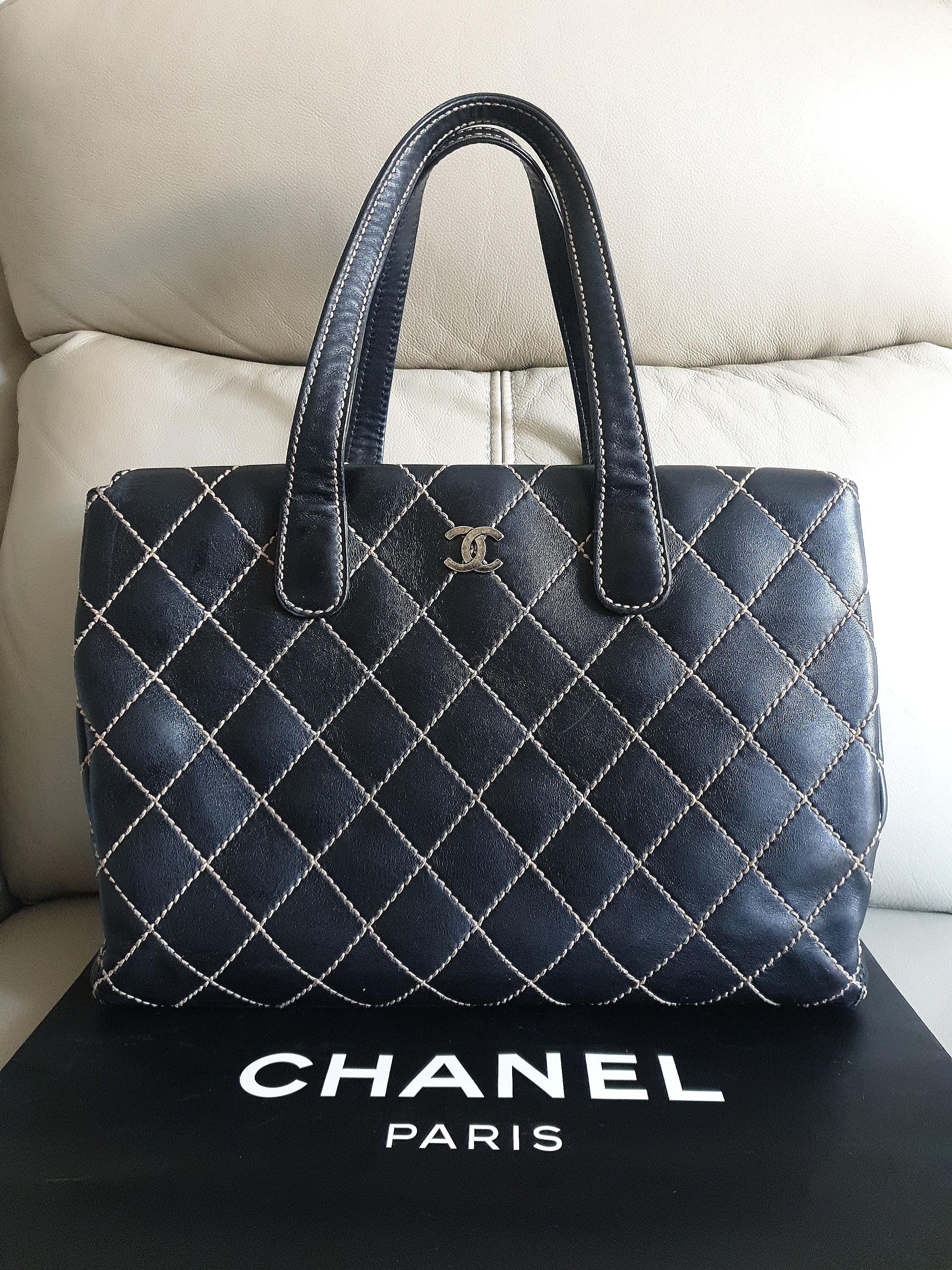 Chanel wild stitch Tote/shoulder Bag ( authentic), Luxury, Bags & Wallets  on Carousell