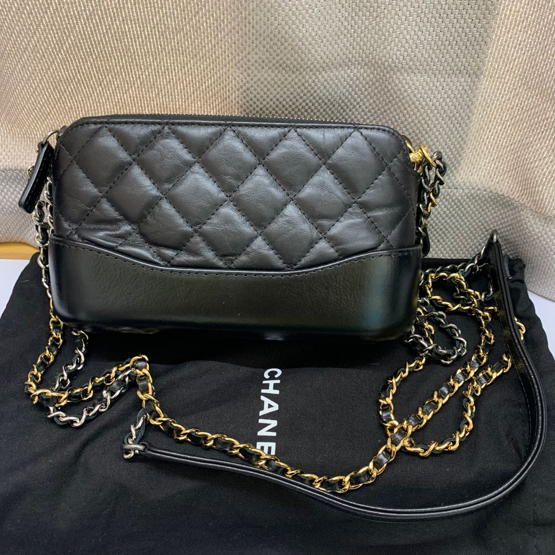 Chanel woc / wallet on chain / clutch on chain / gabrielle mini, 女裝, 手袋及銀包,  長銀包- Carousell