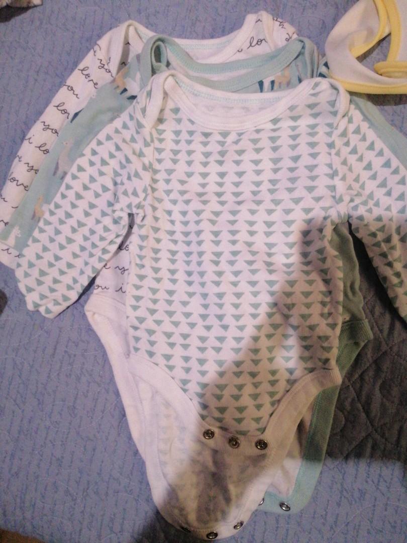 cloud island long sleeve onesie