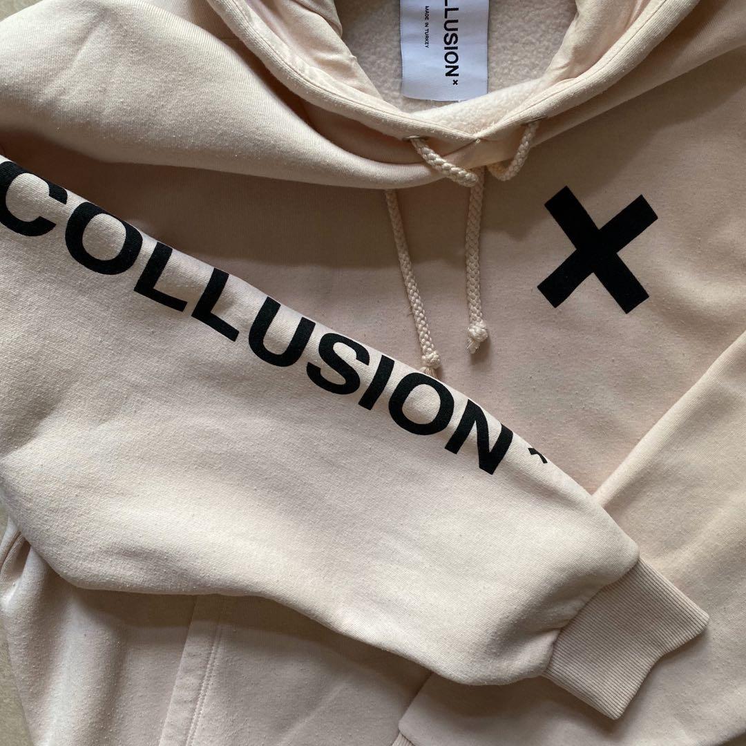 Collusion off white hoodie deals