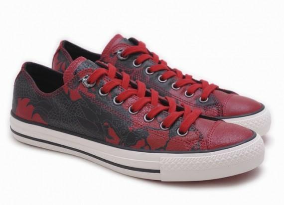 Converse Dragon Red \u0026 Black Sneakers, Women's Fashion, Footwear, Sneakers  on Carousell