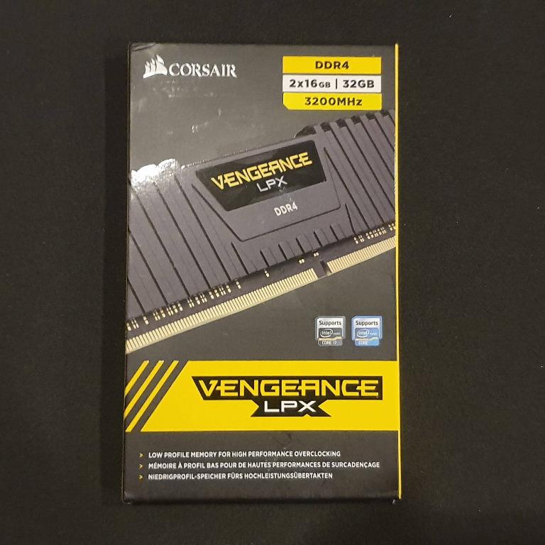 CORSAIR Vengeance LPX 32GB (2x16GB) DDR4 3200 (PC4-25600) C16 for