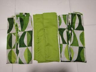 Curtain set - green