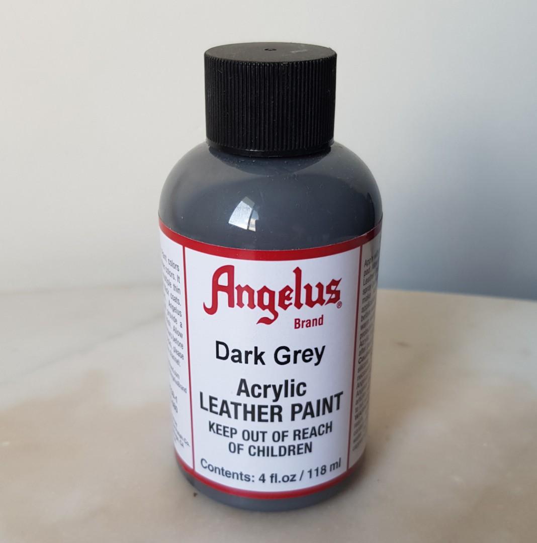 dark grey leather paint